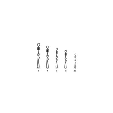 Girella connettore, clip da competizione con girella rolling, colore bronito.