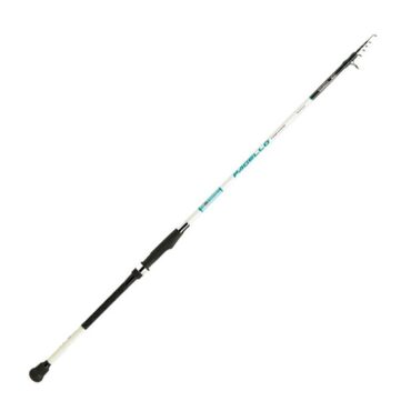 Perfetta per la pesca da barca e bolentino, la Pagello è realizzata interamente in carbonio alto modulo leggerissimo, che permette una grande sensibilità sia delle esche che delle prede in canna. Il manico, ultra sottile, a croce in gomma morbida sagomata, consente una presa decisa e sicura, aumentandone il divertimento ed offrendone sensazioni eccezionali durante la cattura di un pesce. Questa serie di canne viene consigliata a tutti i pescatori che praticano questo tipo di pesca, è disponibile in cinque modelli diversi, dai 2.10 ai 3.60 metri ed una potenza di lancio di 120 grammi.Fusto High Performance Carbon Solid Glass TipAnelli doppio ponteImpugnatura in Gomma Intrecciata
