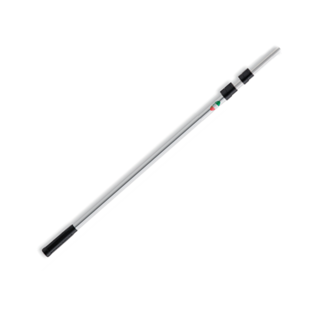 Manico di guadino a vite. Telescopico è realizzato in alluminio. Disponibile in tre diverse misure.