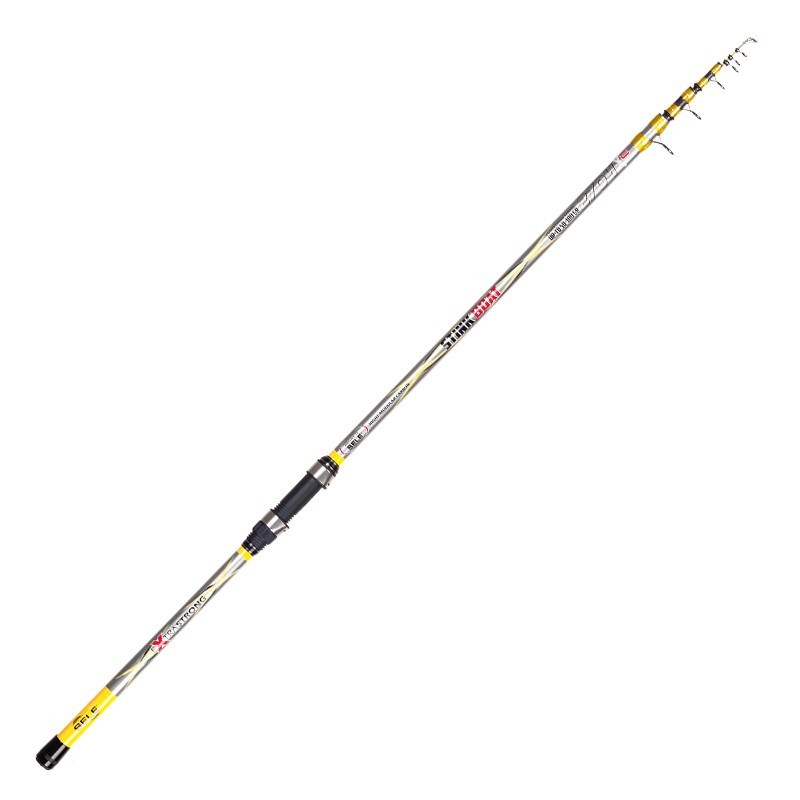 Canna da barca telescopica realizzata in fiberglass, montata con anelli a doppio ponte e placca porta mulinello a vite. La canna da pesca Stink Boat è in grado di gestire diverse piombature, fino ad un massimo di 10 grammi. Ideale per la cattura di sgombro, orata, sauro etc..