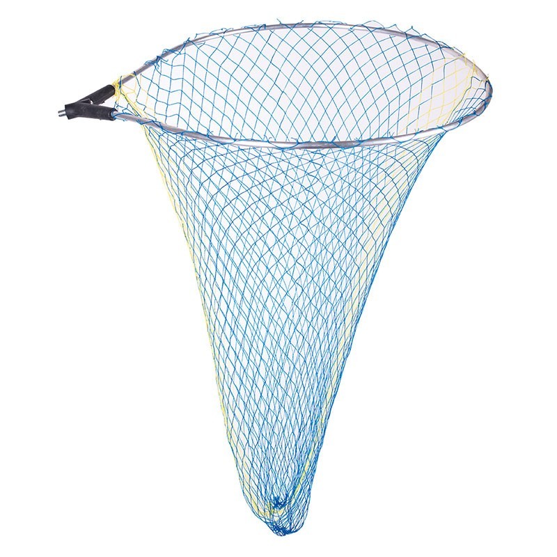 Testa guadino classica disponibile a maglia stretta o larga. Con filettatura universale adattabile a qualsiasi palo o manico pratico da utilizzare sia in acqua dolce che in mare