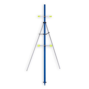 Tripode Beach in alluminio, struttura facilmente regolabile ed adatta a tutti i tipi di superfice. Munito di appendi finali Indicato per la pesca a surfcasting e beach ledgering.