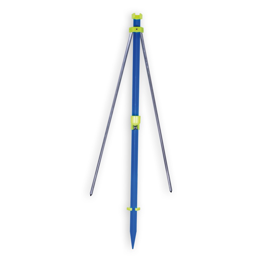 Tripode da Surf Casting con puntale regolabile, un pratico picchetto da pesca con gamme fondamentale per la pesca dalla spiaggia. Questo innovativo reggi canna presenta una struttura costruita interamente in alluminio anodizzato con attacchi di bloccaggio in acciaio inox, è munito di accessori e bicchieri realizzati in plastica resistente. Leggero e robusto, il nuovo tripode Sele risulta particolarmente idoneo per la pesca in saltwater e per gli agonisti e per tutti i pescatori da terra. Richiudibile per il trasporto, altezza massima di 120 cm.