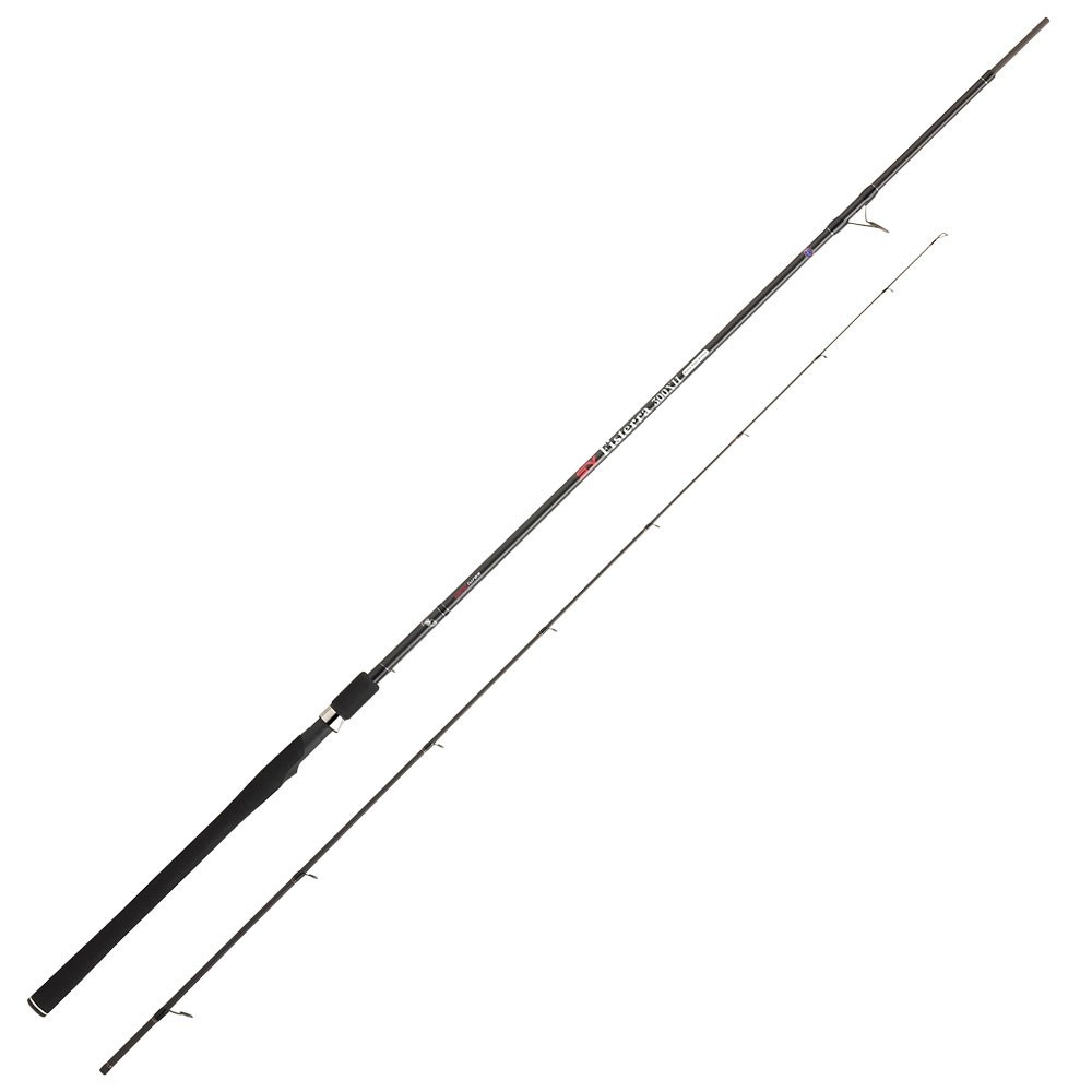 Canna realizzata in carbonio alto modulo 3K WOVEN 30 Ton, uno dei più resistenti e leggeri sul mercato. Questo nuovo sistema di produzione 3K collega le fibre di carbonio in parallelo, ottenendo una struttura più leggera, più sottile e più resistente, in grado di trasmettere sensazioni uniche nell’azione di pesca. Nuova impugnatura ergonomica di facile presa, progettata per fissare la mano in modo totalmente sicuro, evitando scivolamenti o torsioni indesiderati durante il lancio. Dotato di anelli Fuji KR Fazlite e porta mulinello Fuji. Borsa in neoprene e velcro porta canna integrato.Fusto in High Modular Carbon Fuji Guides serie KR FazliteFuji Reel Seat Impugnatura in EvaCustodia integrata