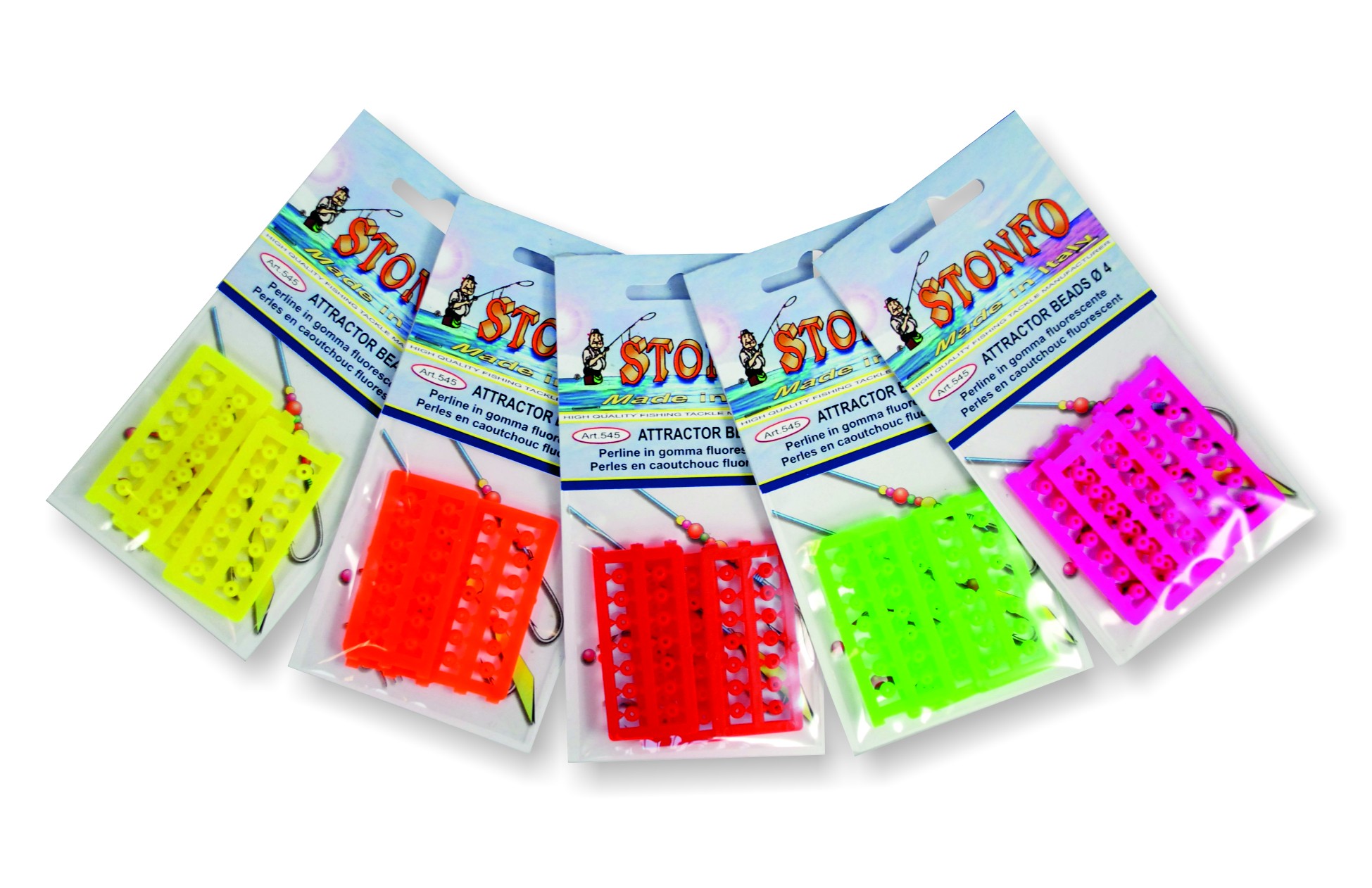 Perline in gomma dai colori fluorescenti. Montate direttamente sull’esca artificiale oppure sul filo vicino all’amo rendono più attrattiva la montatura aumentando così le probabilità di cattura. Adatte sia per le acque interne che per la pesca in mare.
Misure disponibili: Ø mm 3,0 - 4,0 - 5,0 - 6,0 - 7,0
Colori disponibili: giallo - arancio - rosso - verde - fucsia.