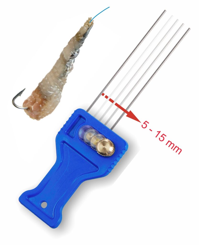 Ago doppio inox, ottimo per facilitare l’innesco sull’amo di sardine, cozze, gamberi, cannolicchi etc. La distanza tra gli aghi può essere variata da 5 a 15 mm permettendo così con un solo attrezzo di realizzare micro inneschi oppure bocconi più voluminosi.

Busta da 1 pezzo, confezione da 10 buste.