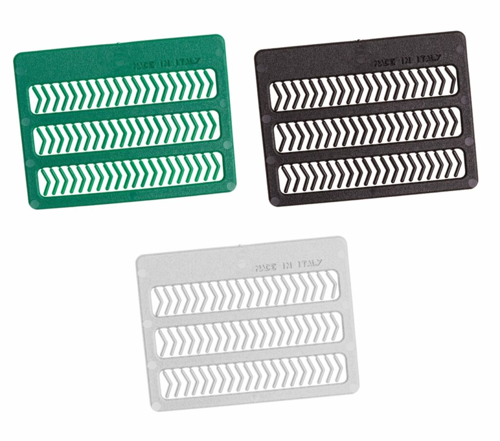 Colori: verde - nero - trasparente Busta da 60 pezzi, confezione da 10 buste.