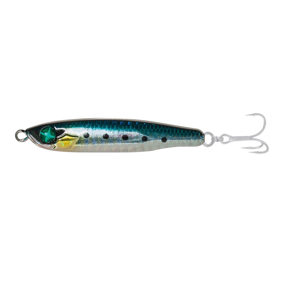Il Kenpachi Metal Jig è un'esca artificiale di alta qualità giapponese, con forma naturale, colori olografici e occhi estremamente realistici. Ideale per lo spinning in mare, eccelle nella cattura di pesci pelagici. Una scelta affidabile per ottenere grandi risultati nella tua pesca sportiva.