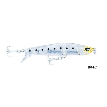 Esca artificiale, stickbait, dal corpo slanciato, monta due ancorette VMC e una palettina posteriore ribaltabile che chiude il cast e si apre durante il recupero, creando un movimento ondulatorio simile ad un pesce naturale in difficoltà.
Ideale per pescare in tutte le condizioni atmosferiche, eccezzionale per lo Shore Jigging dalla riva e per lo spinning sulle mangianze dalla barca. Novità 2018.
Azione: SinkingProfondità di nuoto: VariabileAncorette: VMC 2 #2