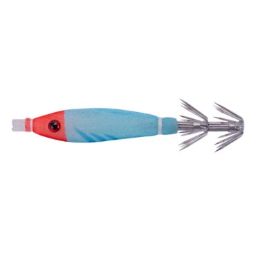 Tataki Sugoi INK BLACK, struttura in silicone rivestita in seta con effetto luminescente. Montata con 2 cestelli in acciaio. Ideale per la cattura di seppie e calamari.