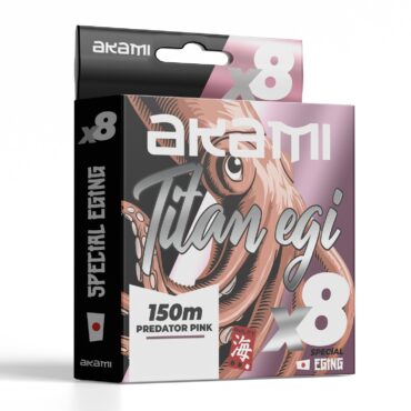 Trecciato Akami TITAN EGI X8 a 8 fibre, progettato per la pesca a eging