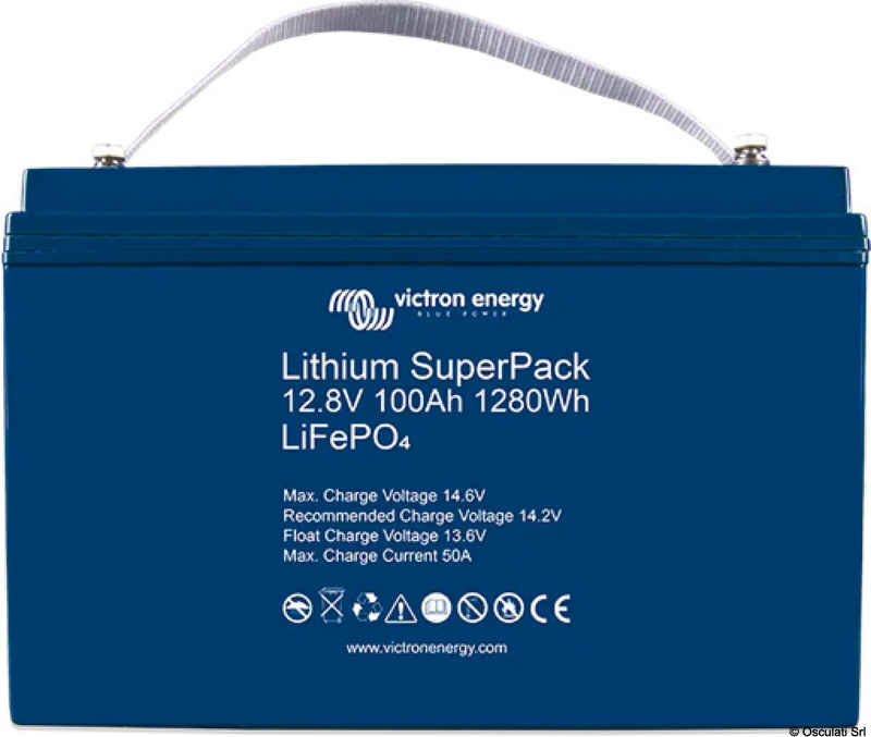 Batteria al litio SuperPack 12,8V/100Ah-a (M8)