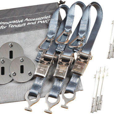 Kit composto da 3 padaye tipo Flush + 3 cinghie grigie 25 mm