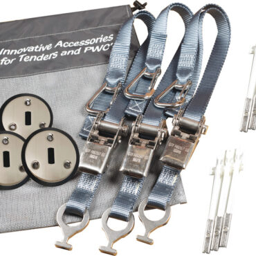 Kit composto da 3 padaye tipo Low profile + 3 cinghie grigie 25 mm
