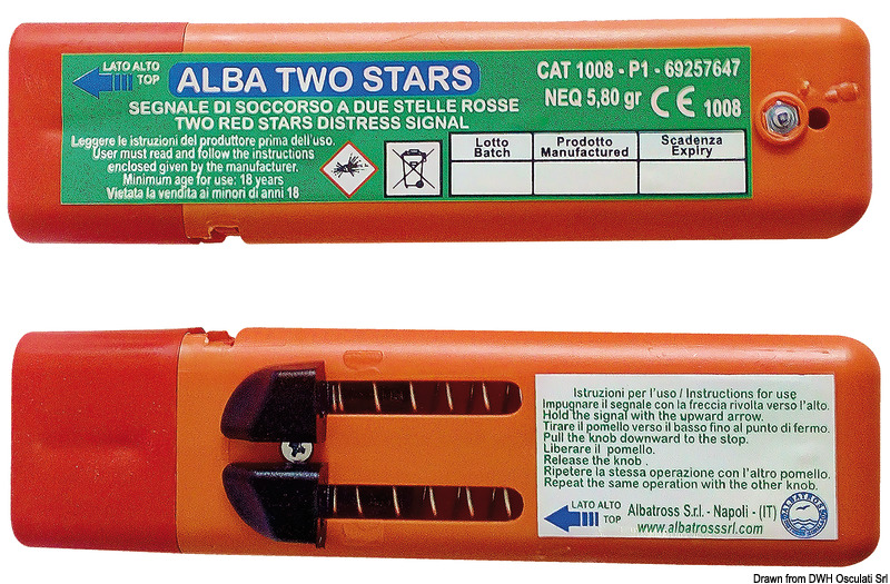 Segnale di soccorso 2 stelle ALBA (Articolo soggetto a eco-contributo Co.Ge.Pir)