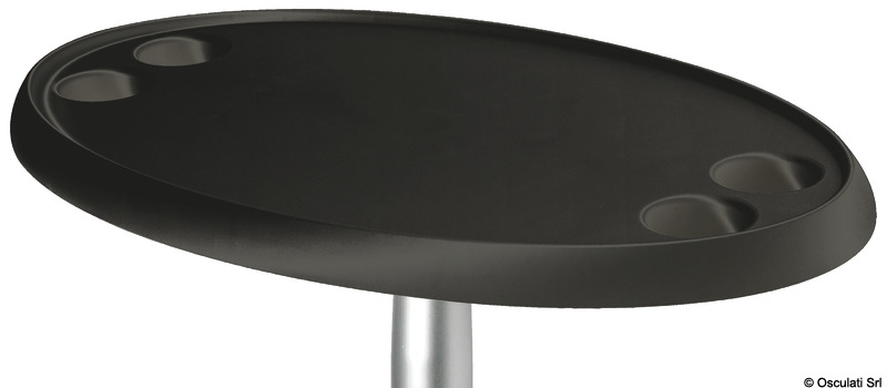 Tavolo ovale nero 762 x 457 mm