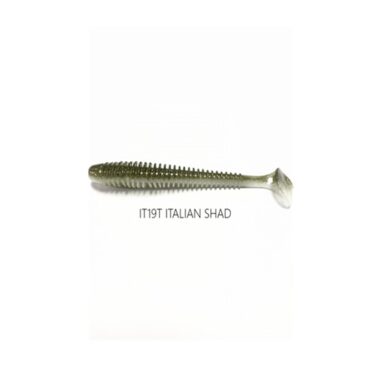 esca gomma keitech impatc 4 colorazione italian shad per la pesca spigola e serra