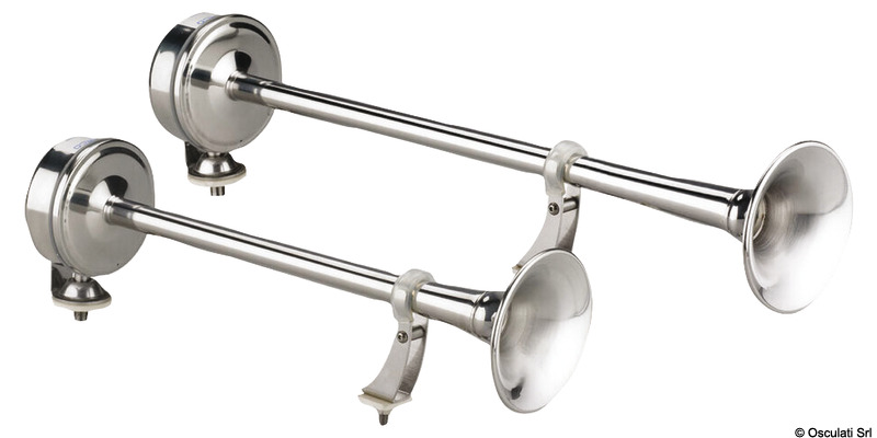 Tromba MARCO elettromagnetica inox 12V corta