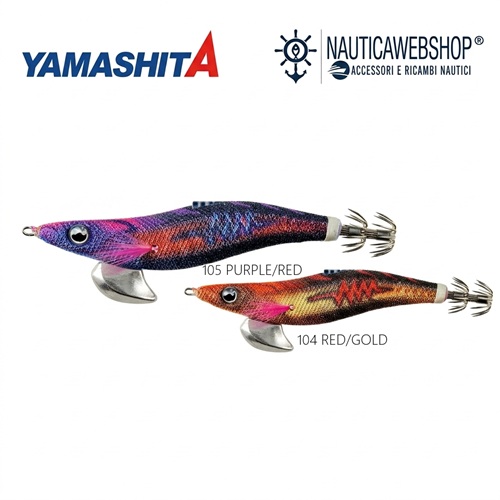 nuovo egi yamashita 2026 basic 3.0 colorazione red/gold e purple/red